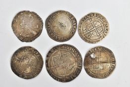 A QUANTITY OF HAMMERED COINS, to include Charles 1st sixpence 1643-1564mm (p) heavily clipped