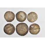 A QUANTITY OF HAMMERED COINS, to include Charles 1st sixpence 1643-1564mm (p) heavily clipped