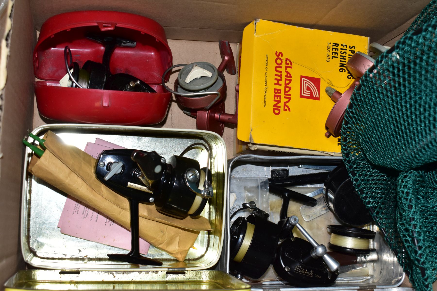 TWO BOXES AND LOOSE FISHING RODS, REELS AND ACCESSORIES, bagged rods to include Arthur Price Jnr - Bild 2 aus 10