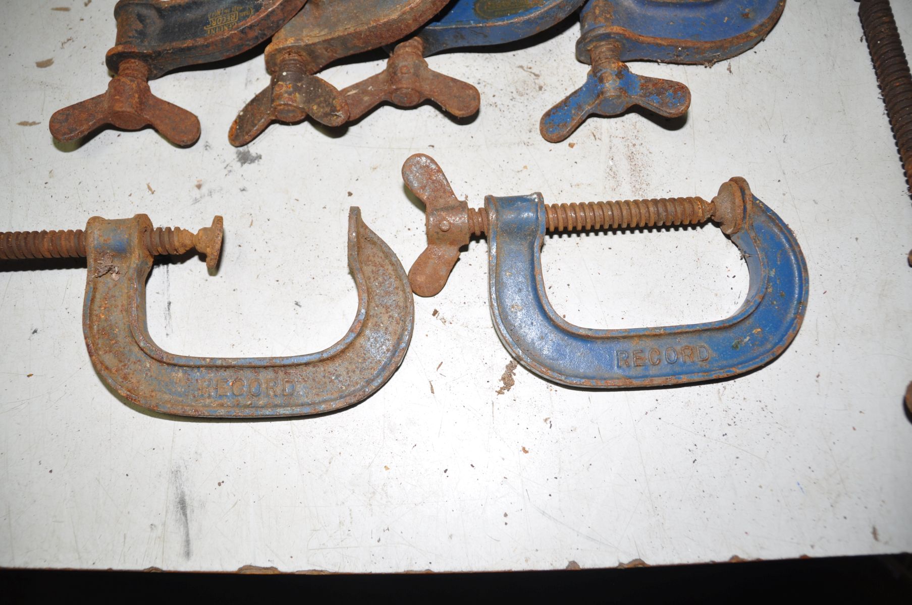 FIVE RECORD No6 G-CLAMPS and two Record No3 G-clamps (some rust) - Bild 3 aus 4