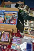 FIVE BOXES OF APPROXIMATELY 9000 YU-GI-OH CARDS, ranging from a variety of different sets