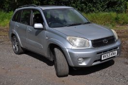 A TOYOTA RAV 4 XT3 CAR, in metallic silver, registration number VK53 KNA, unwarranted milage of