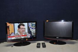 A LG M197WDL 19in tv and a LG M197WDJ 19in TV both with remotes (both PAT pass and working) (2)