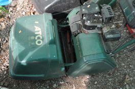 AN ATCO BALMORAL 14SE PETROL CYLINDER LAWNMOWER, with electric start and grass box (engine