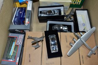 A QUANTITY OF BOXED CORGI CONNOISSEUR COLLECTION MODELS, 1/43 scale chrome plated models mounted