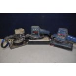 THREE HAND SANDERS comprising a Bosch PSS-280-A, Bosch GSS-28 and a Rupes SS70 (all PAT pass and