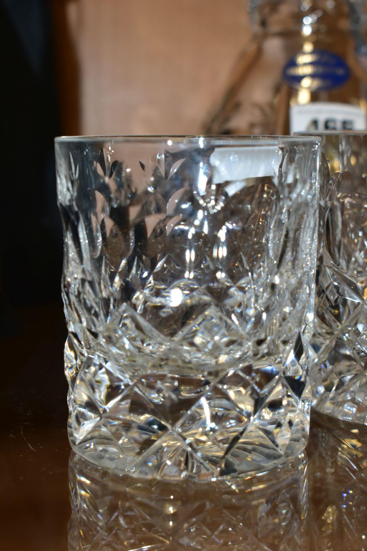 A BRIERCRYSTAL DECANTER OF CONICAL FORM, WITH STOPPER, height 29cm, together with four assorted - Bild 7 aus 7