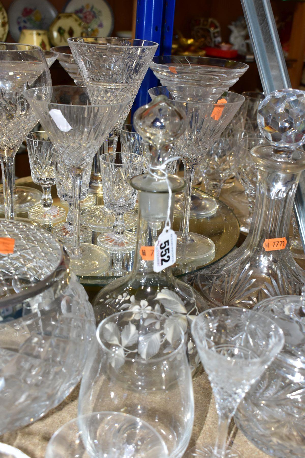 A QUANTITY OF CUT CRYSTAL AND OTHER GLASSWARES, approximately sixty pieces to include a Dartington - Bild 5 aus 8