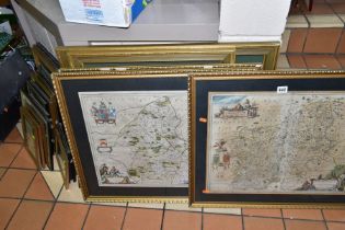 TWENTY SIX ANTIQUE MAPS, MOSTLY OF STAFFORDSHIRE, to include Jan Johnsson circa 1650, approximate
