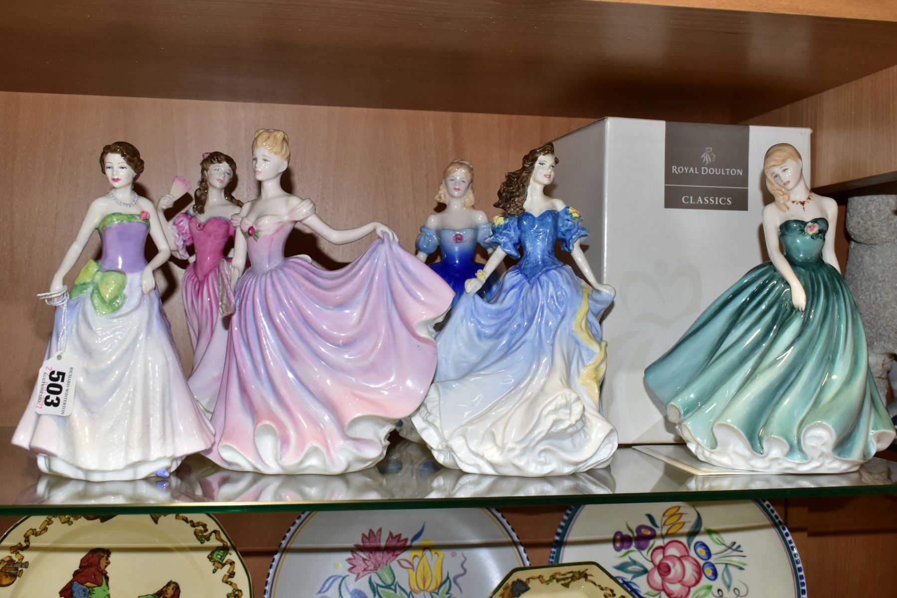 SIX ROYAL DOULTON FIGURE OF THE YEAR FIGURINES, comprising boxed Classics Figure of the Year 2002