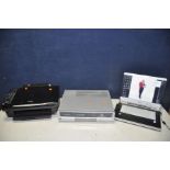 A FUJITSU SIEMENS V3515 AMILO PRO laptop, a Epson SX405 stylus printer and a Dual DVRW5002 vcr/dvd