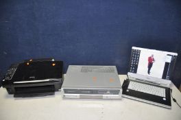 A FUJITSU SIEMENS V3515 AMILO PRO laptop, a Epson SX405 stylus printer and a Dual DVRW5002 vcr/dvd