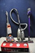 A SELECTION OF CLEANING EQUIPMENT, to include a Dyson handheld vacuum cleaner (PAT pass, but battery