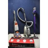 A SELECTION OF CLEANING EQUIPMENT, to include a Dyson handheld vacuum cleaner (PAT pass, but battery