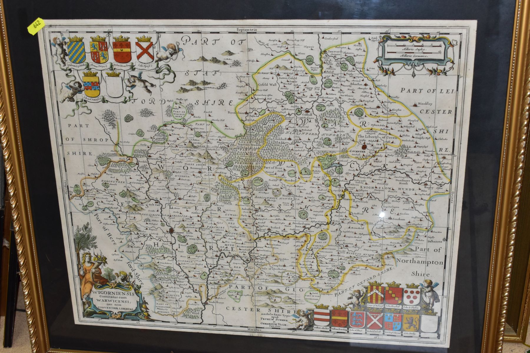 TWENTY SIX ANTIQUE MAPS, MOSTLY OF STAFFORDSHIRE, to include Jan Johnsson circa 1650, approximate - Bild 4 aus 7