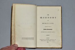 ANTIQUE BOOK 'THE OECONOMY OF HUMAN LIFE, TRANSLATED FROM AN INDIAN MANUSCRIPT', printed in London