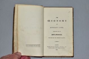 ANTIQUE BOOK 'THE OECONOMY OF HUMAN LIFE, TRANSLATED FROM AN INDIAN MANUSCRIPT', printed in London