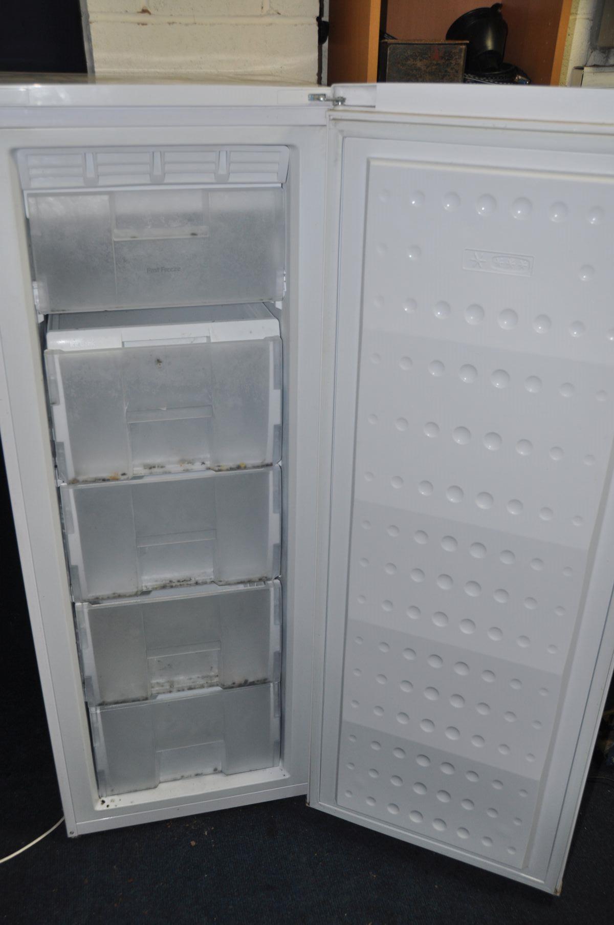 A BEKO TZDA504FW tall freezer measuring width 54cm x depth 57cm x height 144cm (PAT pass and - Bild 2 aus 2