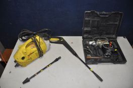 A CHALLENGE PRO MRH4947 HAMMER/IMPACT DRILL along with a Karcher B102 pressure washer with lance (