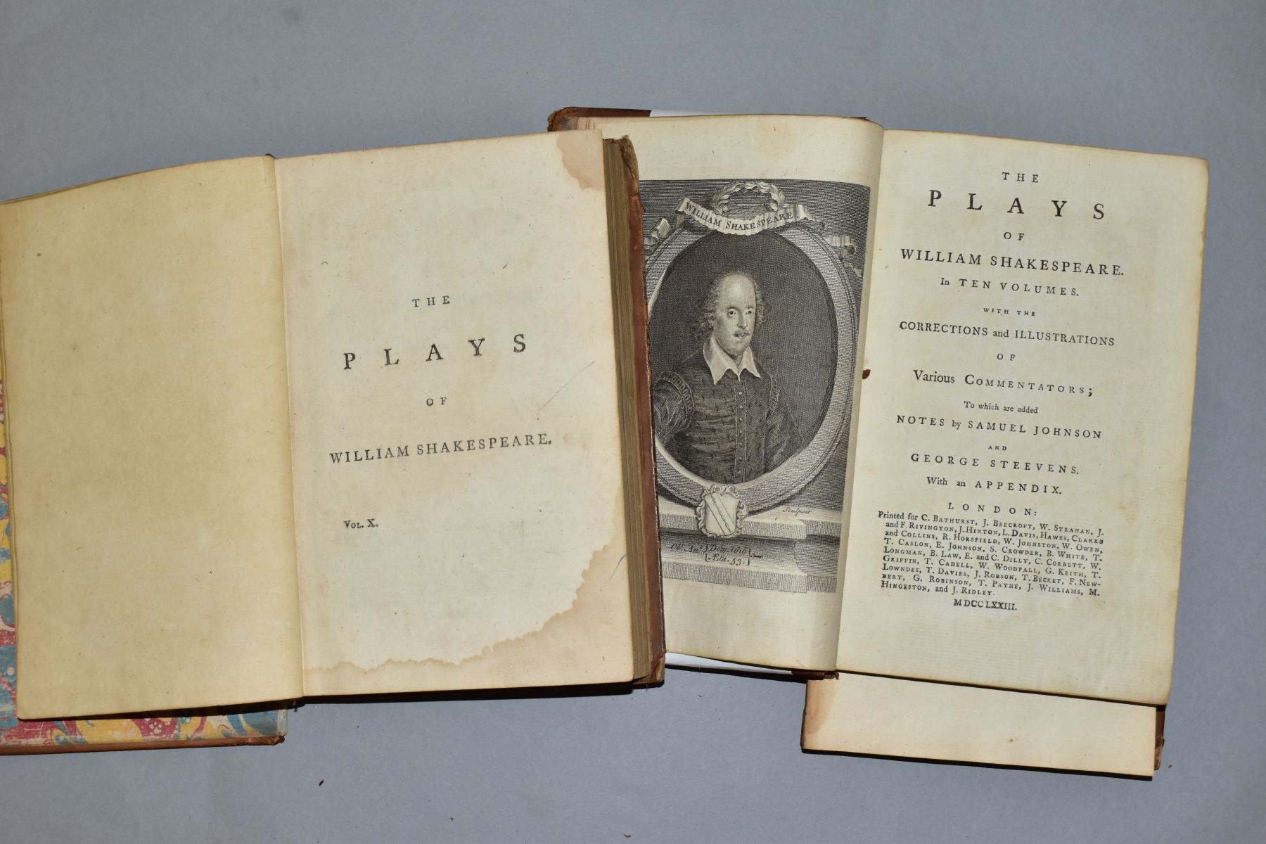 THE PLAYS OF WILLIAM SHAKESPEARE IN TEN VOLUMES', with notes and corrections by Samuel Johnson and - Bild 3 aus 7