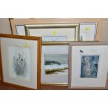 DECORATIVE LATE 20TH CENTURY / EARLY 21 CENTURY WATERCOLOURS ETC, comprising 'The Beach at