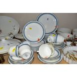 A QUANTITY OF ROYAL WORCESTER AND ROYAL DOULTON TABLEWARE consisting of a Royal Doulton 'Tumbling