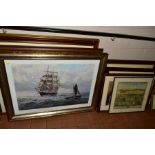 PICTURES AND PRINTS ETC, to include maritime prints - signed Steven Dews 'The Tweed in the Channel