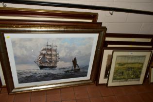 PICTURES AND PRINTS ETC, to include maritime prints - signed Steven Dews 'The Tweed in the Channel