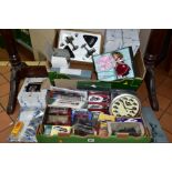 BOXED ATLAS DIECAST VEHICLES AND BISQUE COLLECTORS DOLLS ETC, to include Spitfire and