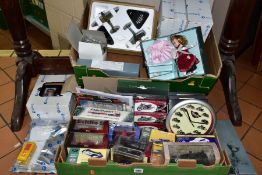 BOXED ATLAS DIECAST VEHICLES AND BISQUE COLLECTORS DOLLS ETC, to include Spitfire and