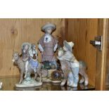 THREE LLADRO FIGURE/GROUPS, comprising Ceramic Seller No5080, designed by Juan Huerta 1980,