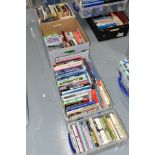 AIRCRAFT, MILITARY & MISCELLANEOUS BOOKS, four boxes containing approximately two hundred