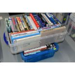 AIRCRAFT / MILITARY BOOKS, two boxes containing approximately fifty-three hardback titles,