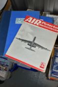 AIR PICTORIAL MAGAZINE, five small boxes and a folders containing over 400 editions of Air