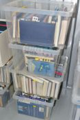 AIRCRAFT / MILITARY BOOKS, four boxes containing approximately seventy four, mainly hardback titles,