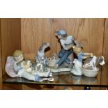 THREE BOXED LLADRO FIGURE GROUPS, comprising sweet Dreams No1535, designed by Antonio Ramos 1988,