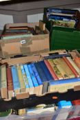 BOOKS, six boxes containing approximately 210 miscellaneous titles in paperback and hardback format,