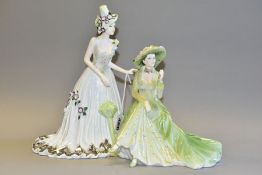 A COALPORT LIMITED EDITION FIGURE GROUP 'DAY AT THE RACES', no. 415/750, designed by Basia