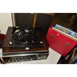 A NATIONAL PANASONIC (SG-2050L) STEREO MUSIC CENTRE WITH TURNTABLE, two speakers, stereo