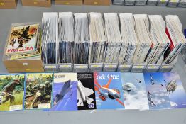 AIRCRAFT & MILITARY MAGAZINES, ten folders containing approximately 230 publications to include 'The