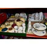 THREE BOXES AND LOOSE SYLVAC CERAMICS, to include a thirty two piece Limegrove tea set including a