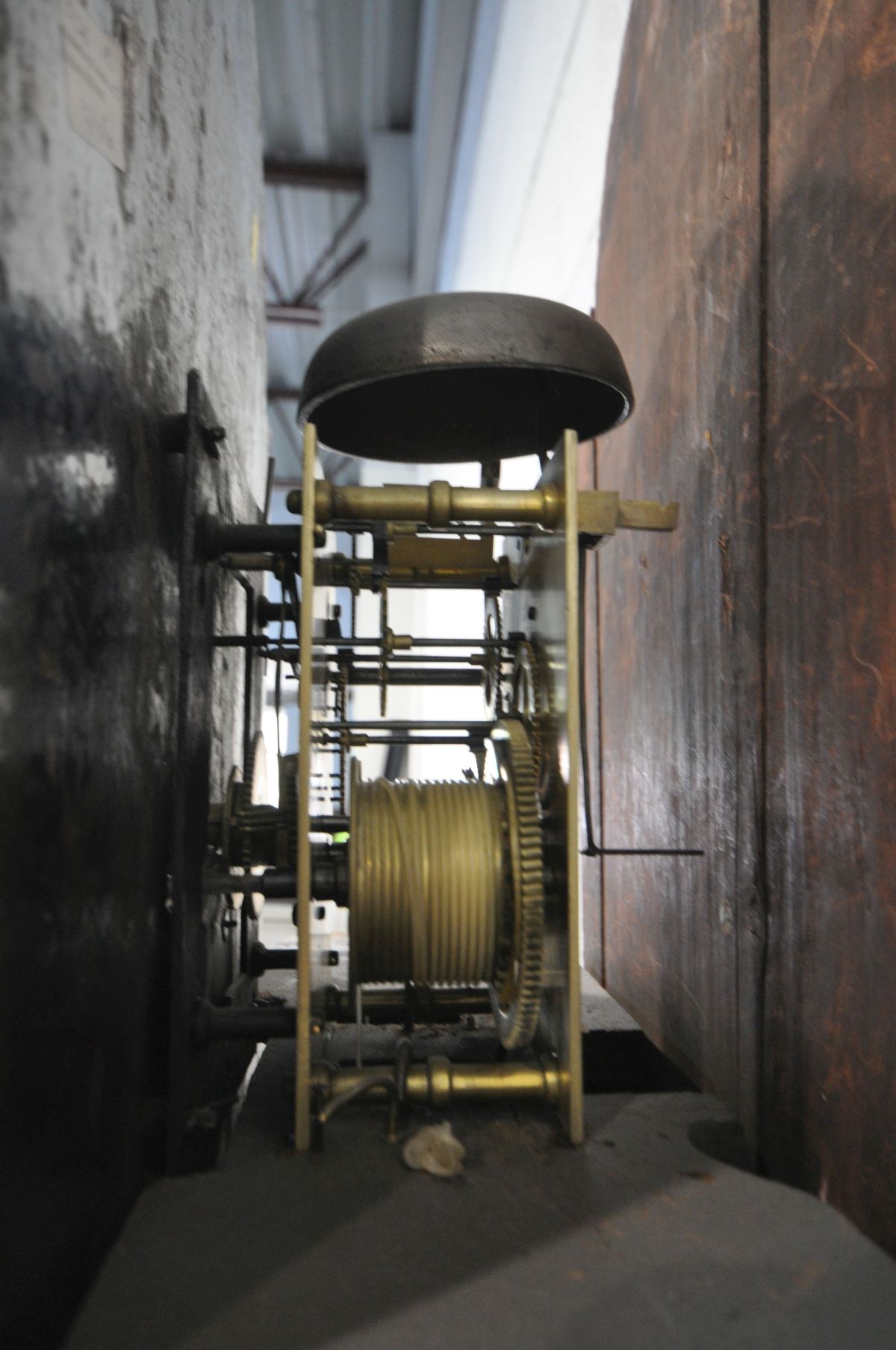 A VICTORIAN MAHOGANY AND CROSSBANDED EIGHT DAY LONGCASE CLOCK, the hood with a swan neck pediment, - Image 5 of 8