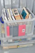 AIRCRAFT / MILITARY BOOKS, three boxes containing approximately fifty-eight, mainly hardback titles,