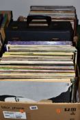 THREE BOXES OF RECORDS, LPs including The Carpenters, Leo Sayer, Stylistics, Abba, Ken Dodd and