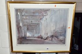 WILLIAM RUSSELL FLINT (1881-1969) 'WHITE INTERIOR, CHATEAUNEUF SUR LOIRE', a signed limited