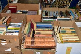 FIVE BOXES OF BOOKS, approximately one hundred and fifty mainly fiction and poetry titles, to