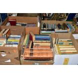 FIVE BOXES OF BOOKS, approximately one hundred and fifty mainly fiction and poetry titles, to