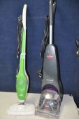 A BISSEL 54K25 carpet cleaner along with an Easy Steam D5474/SM102 steam mop (both PAT pass and