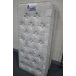 A SLEEPMASTER SINGLE DIVAN BED AND MATTRESS