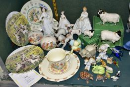 ROYAL DOULTON FIGURINES, BESWICK SHEEP AND OTHER CERAMIC GIFTWARES, to include Royal Doulton Adele